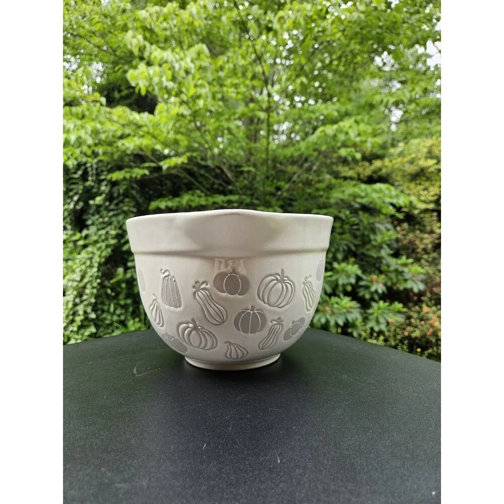 Bake Shop by MasterClass 3 Qt Mixing Batter Bowl Handle Pumpkins & Gourds Autumn - Picture 3 of 10